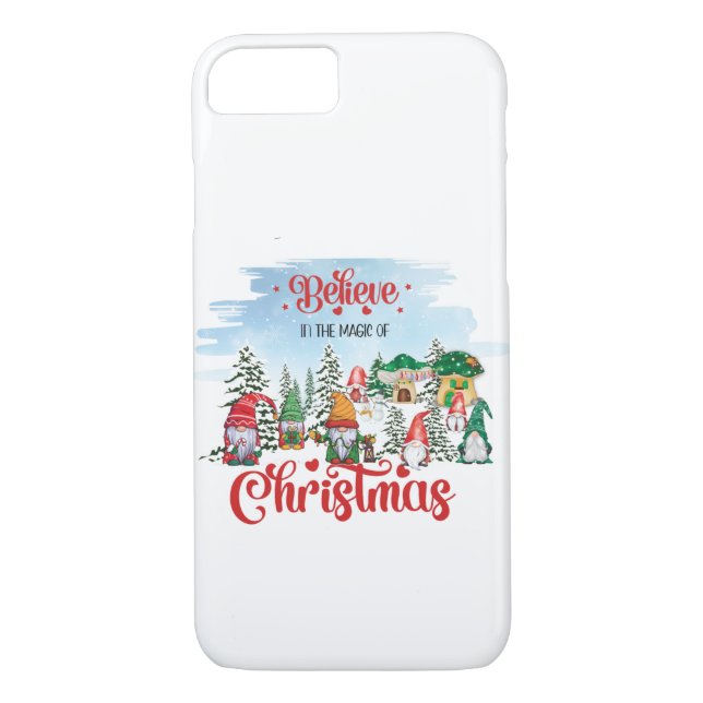 Cute Gnome Celebrating Christmas Holiday Case-Mate iPhone Case (Back)