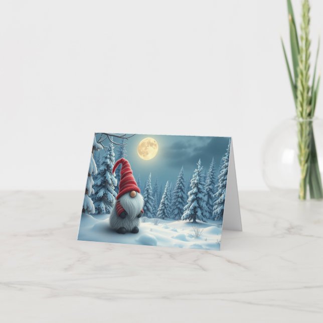 Cute gnome Christmas Card (Front)