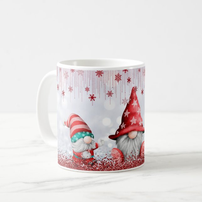 Cute Gnome Christmas Gift  Coffee Mug (Front Left)