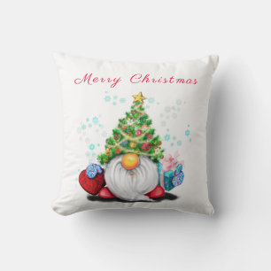 Cute Gnome Christmas Pillow