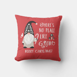 Cute Gnome Christmas Throw Pillow