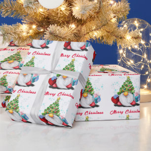Cute Gnome Christmas Wrapping Paper