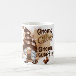Cute Gnome Coffee Gnome Workie Mug