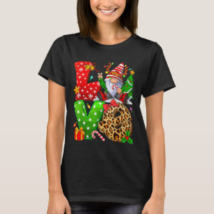 Cute Gnome Family Christmas For Women Men - Love G T-Shirt
