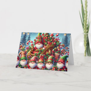 Cute Gnome Family Christmas Holiday Card