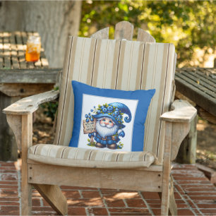 Cute gnome garden welcome cushion