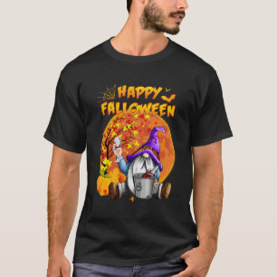 Cute Gnome Happy Falloween Autumn Fall Halloween G T-Shirt