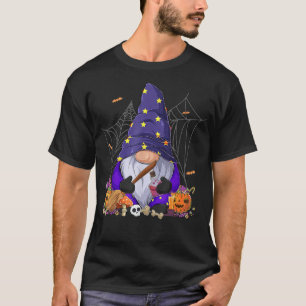 Cute Gnome Happy Halloween Fall Candy Corn Pumpkin T-Shirt