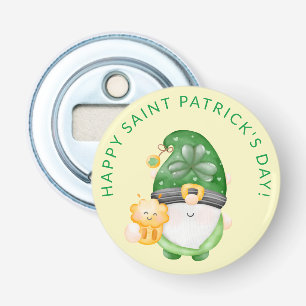 Cute Gnome Happy Saint Patrick's Day Party Bottle Opener