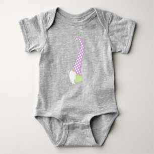 Cute Gnome, Little Gnome, Garden Gnome, Hat, Beard Baby Bodysuit