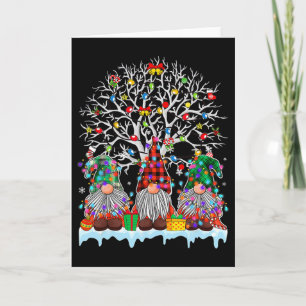 Cute Gnome Merry Christmas Light Family Matching G Card