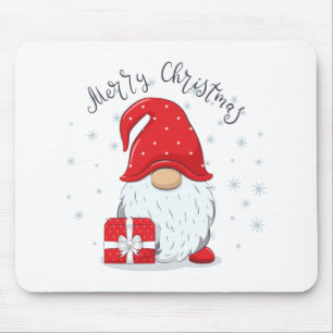 Cute gnome Merry Christmas. Mouse Pad
