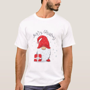 Cute gnome Merry Christmas. T-Shirt