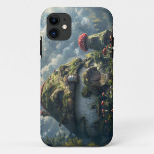 Cute gnome ,mushroom house iPhone 11 case