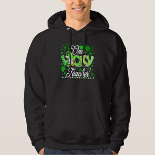 Cute Gnome One Lucky Teacher St Patrick S Day Sham Hoodie