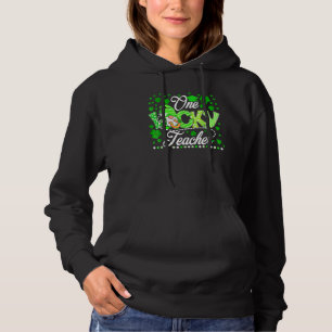 Cute Gnome One Lucky Teacher St Patrick's Day Sham Hoodie
