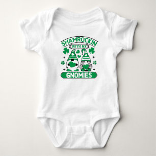 Cute gnome shamrock Saint Patrick's Day Baby Bodysuit