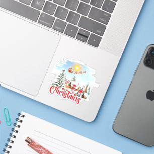 Cute Gnome, Snowman Celebrating Christmas Holiday