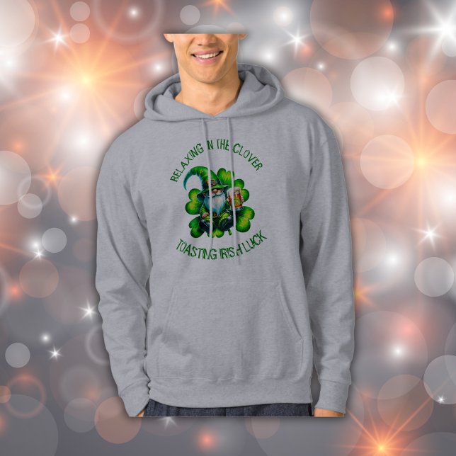 Cute Gnome St Patrick's Day with Beer | Hoodie (Creator Uploaded)