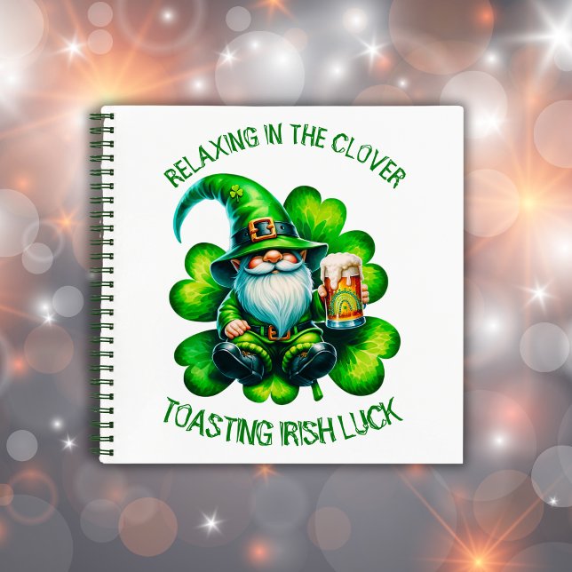Cute Gnome St Patrick's Day with Beer | Notebook (Creator Uploaded)