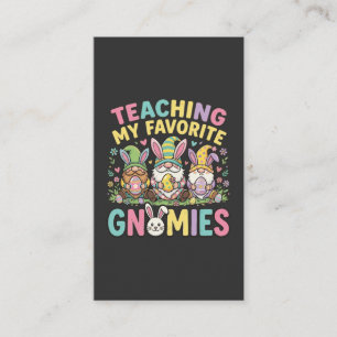 Cute Gnome Teacher Design Teaching  Business Card