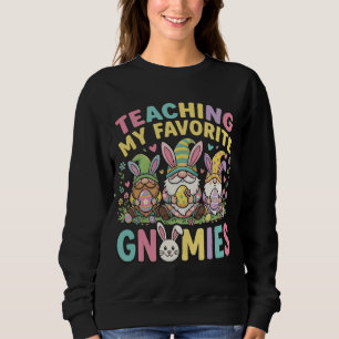 Cute Gnome Teacher Design Teaching Sweatshirt