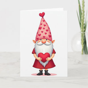 Cute Gnome Valentines Card