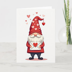 Cute Gnome Valentines Day Card