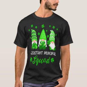 Cute Gnomes Assistant Principal Squad Teacher Patr T-Shirt