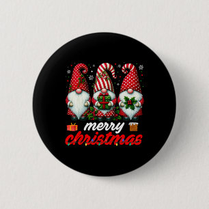 Cute Gnomes Christmas Light Family Gnome Xmas Matc 6 Cm Round Badge