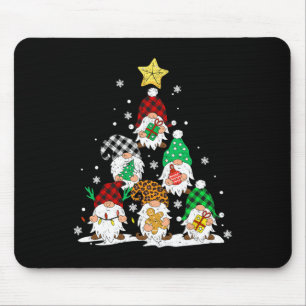 Cute Gnomes Christmas Tree Lights Gnomies Gnome Xm Mouse Pad