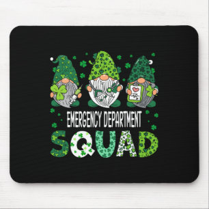 Cute Gnomes Emergency Department Squad Funny St Pa Mouse Pad