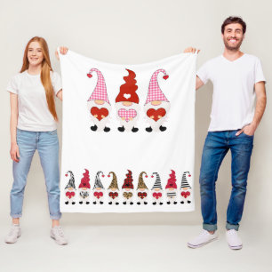 Cute Gnomes Fleece Blanket