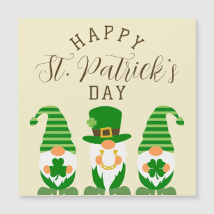 Cute Gnomes Green Happy St Patrick’s Day Modern