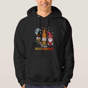 Cute Gnomes  Halloween Christmas Happy Hallothanks Hoodie