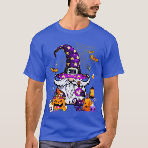 Cute Gnomes Happy Halloween Fall Candy Corn Pumpki T-Shirt