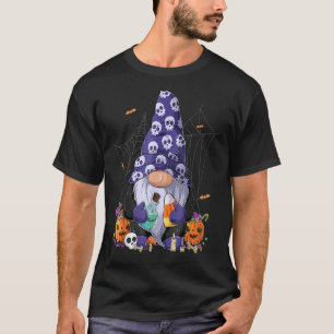 Cute Gnomes Happy Halloween Fall Candy Corn Pumpki T-Shirt