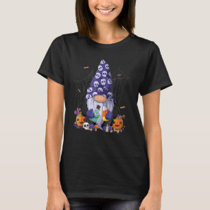 Cute Gnomes Happy Halloween Fall Candy Corn Pumpki T-Shirt