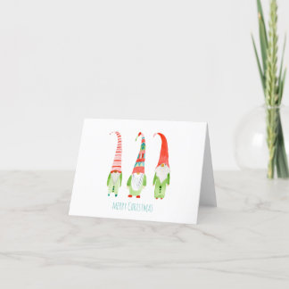 Cute Gnomes Holiday Card