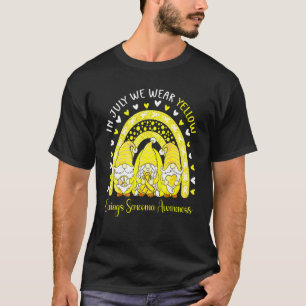 Cute Gnomes In July We Wear Yellow Ewings Sarcoma T-Shirt