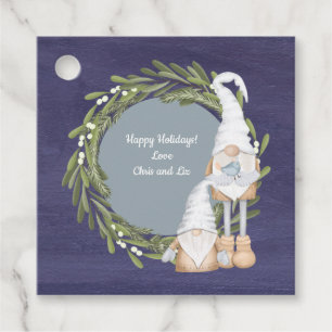 Cute Gnomes Joy Christmas Gift Favour Tags