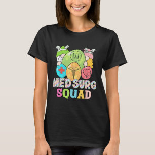 Cute Gnomes Med Surg Squad Nurse Easter Day Med-su T-Shirt
