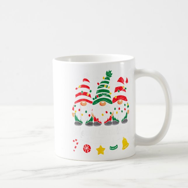 Cute Gnomes Merry Christmas Light Family Gnome Xma Coffee Mug (Right)