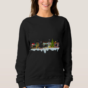 Cute Gnomes Sewing Machines Christmas Tree Sewing Sweatshirt