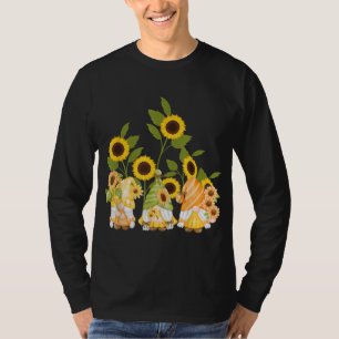 cute gnomes sunflower garden Women's Summer T-Shirt