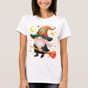 Cute Gnomes with broomstick T-Shirt