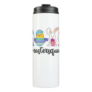 Cute Gnomies Bunnies Squad Easter Day Funny Rabbit Thermal Tumbler