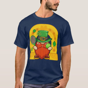 Cute Gnomies Happy St Patricks Day Funny Tennis Ba T-Shirt
