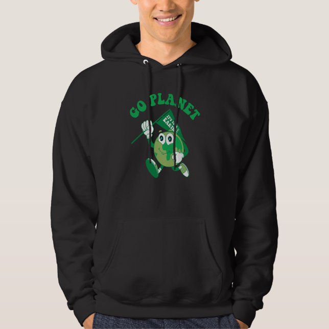 Cute Go Planet Its Your Earth Day Peace Groovy Kid Hoodie (Front)