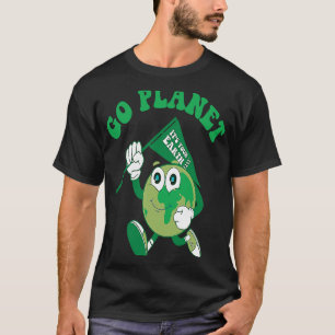 Cute Go Planet Its Your Earth Day Peace Groovy Kid T-Shirt